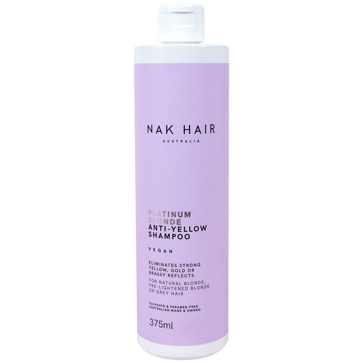 Nak - Platinum Blonde - Anti-Yellow Shampoo - 375 ml