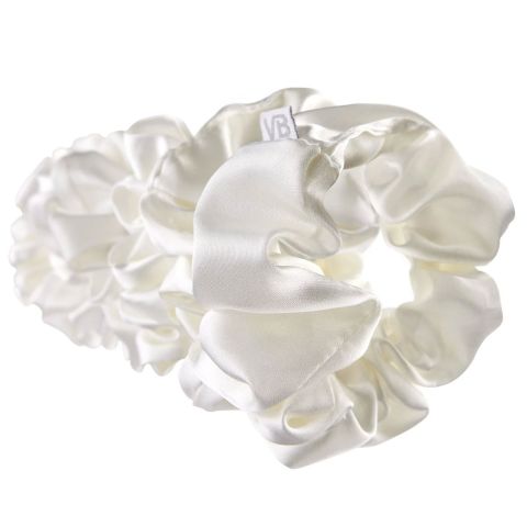 Veganboost - Scrunchies White 6 Pieces - Big