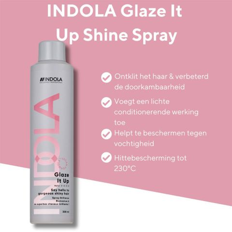 Indola - Glaze It Up Shine Spray - 300 ml