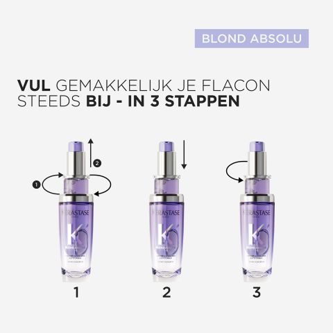 Kérastase - Blond Absolu L'Huile Cicagloss Navulbaar Haarolie 75 ml + 30 ml - Voordeelset