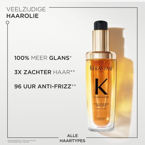 Kérastase - Elixir Ultime L'Huile Originale Navulbaar Haarolie 75 ml + 30 ml - Voordeelset