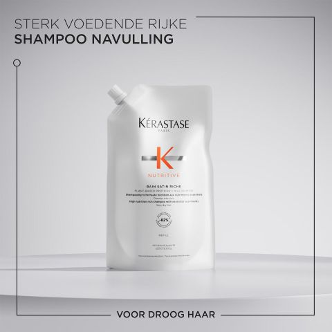 Kérastase - Nutritive Bain Satin Riche Shampoo Refill voor droog haar - 500 ml