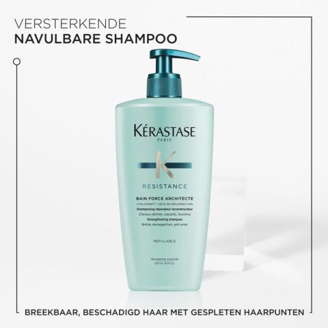 Kérastase - Résistance - Bain Force Architecte - Herstellende Shampoo voor Beschadigd Haar - 500 ml