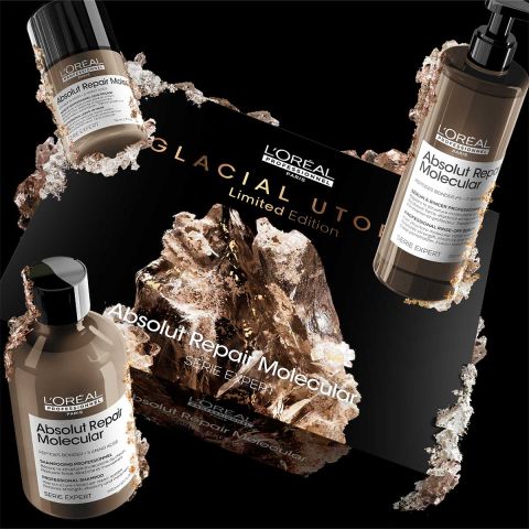 L'Oréal Professionnel - Absolut Repair Molecular Giftbox Trio moleculaire behandeling voor zeer beschadigd haar