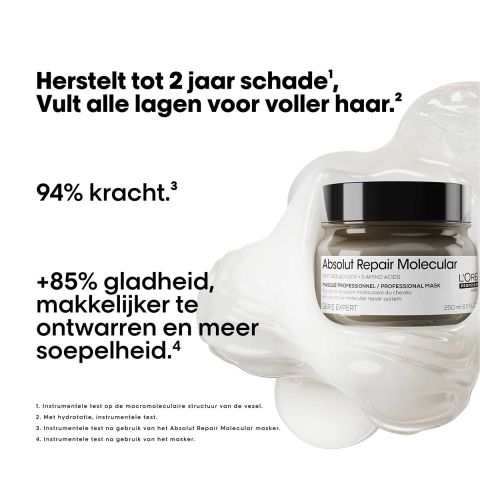 L'Oréal Professionnel - Absolut Repair Molecular Shampoo + Rinse-of Serum + Mask - Voordeelset