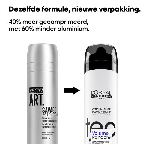 L'Oréal Professionnel - Tecni.ART Volume Savage Panache voor Volume en Textuur - 250 ml