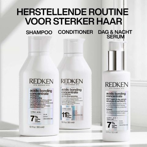 Redken - Acidic Bonding Concentrate Shampoo + Conditioner + Serum - Voordeelset voor beschadigd haar