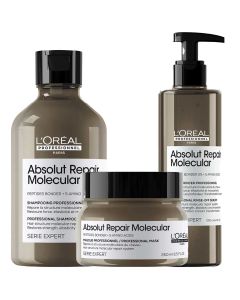 absolut repair molecular shampoo serum mask