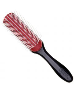 Denman - Medium 7 Row Styling Brush - Rood - D3