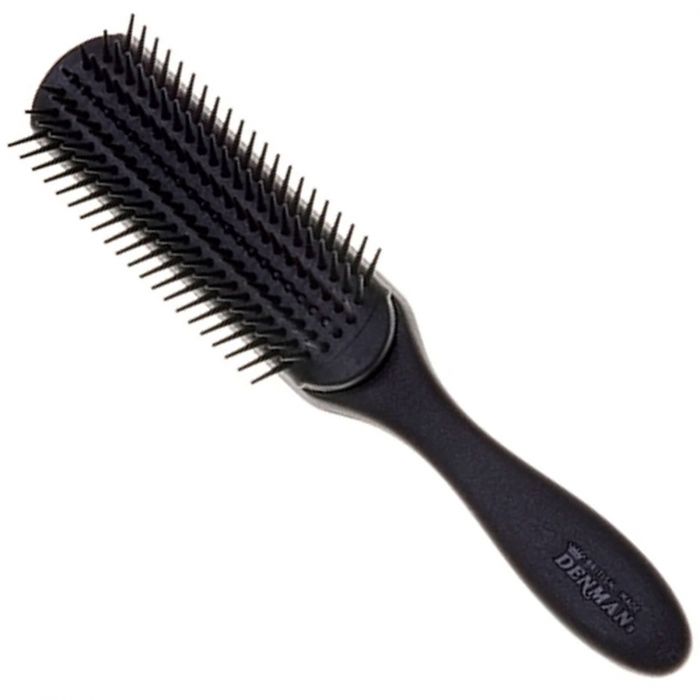 Denman - Medium 7 Row Styling Brush - Zwart - D3 - Haarshop.nl