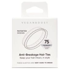 Veganboost Anti-Breakage Hair Ties White