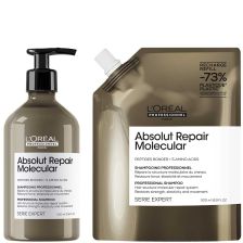 absolut repair molecular refill shampoo + shampoo