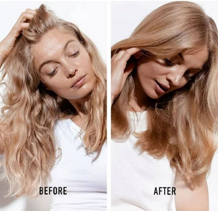 Volumeboost before en after met Kérastase